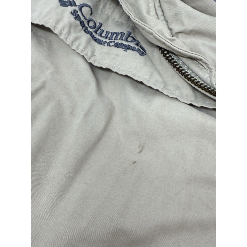 Columbia Sportswear Company Mens XL Full Zip Fleece Lined‎ Jacket Beige #58 - Picture 11 of 11